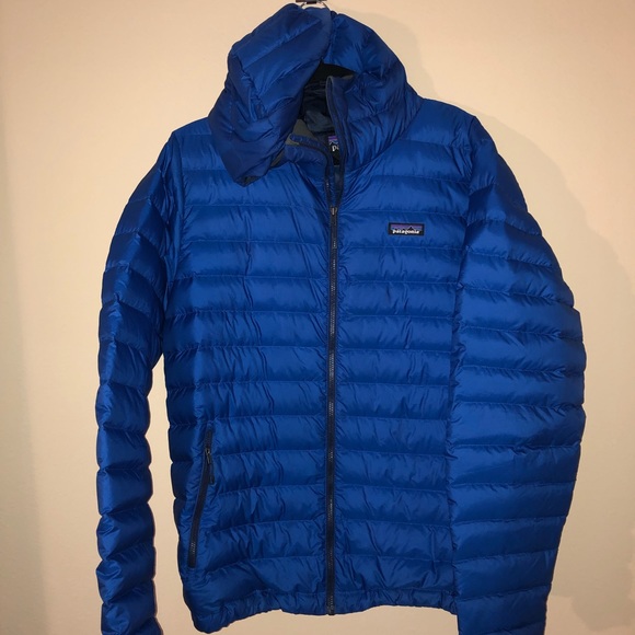 Patagonia men’s down sweater jacket hoody large - Picture 2 of 8